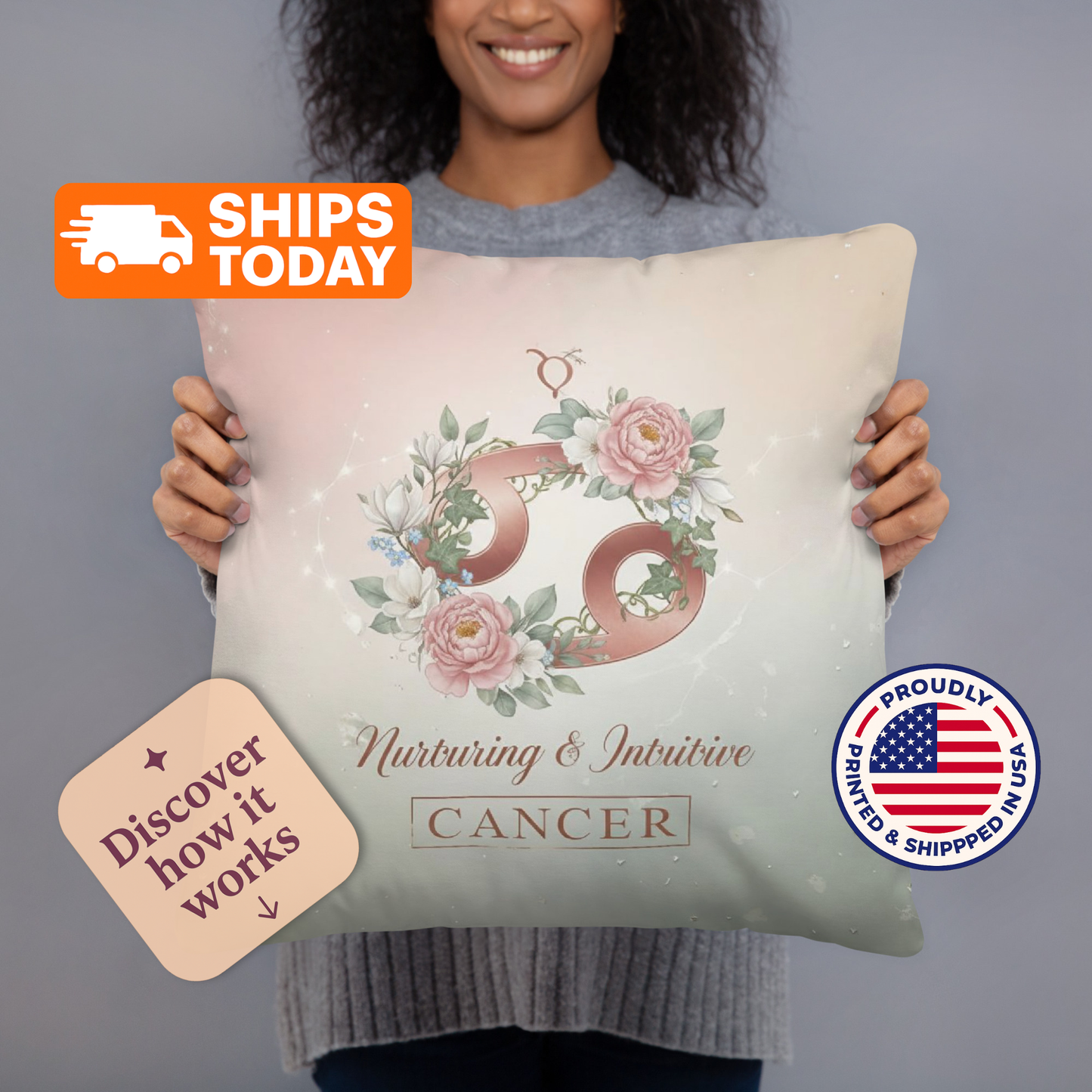Energy Alignment Pillow — All 12 Zodiac Signs Available