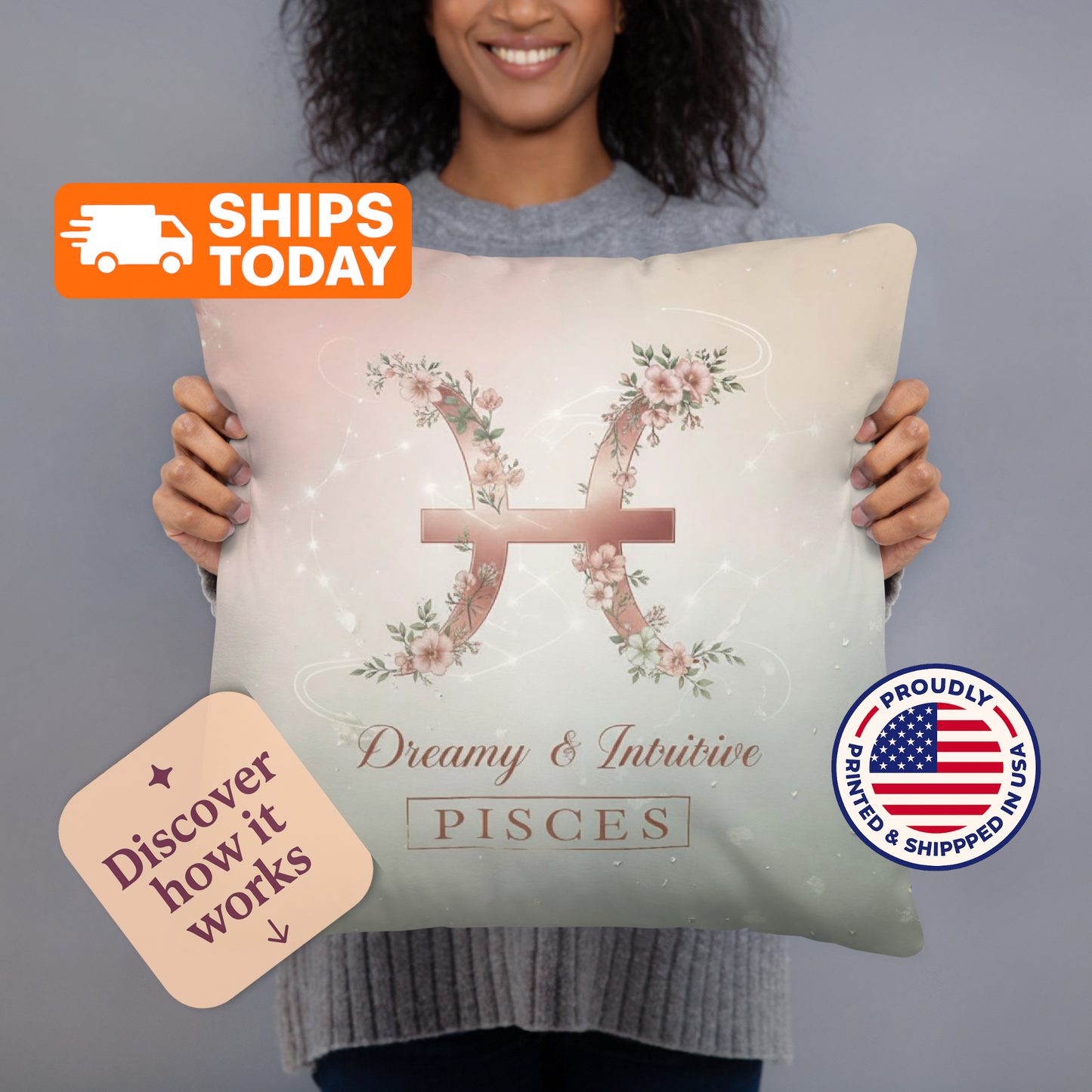 Energy Alignment Pillow — All 12 Zodiac Signs Available